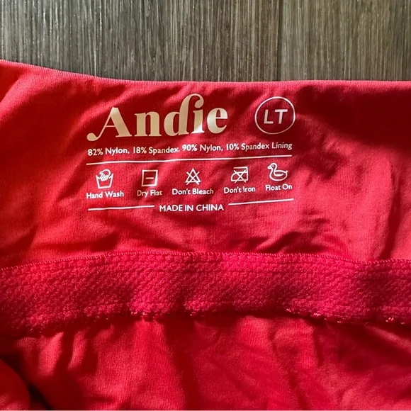 Andie Red One-Piece Asymmetrical Swimsuit - Picture 7 of 9